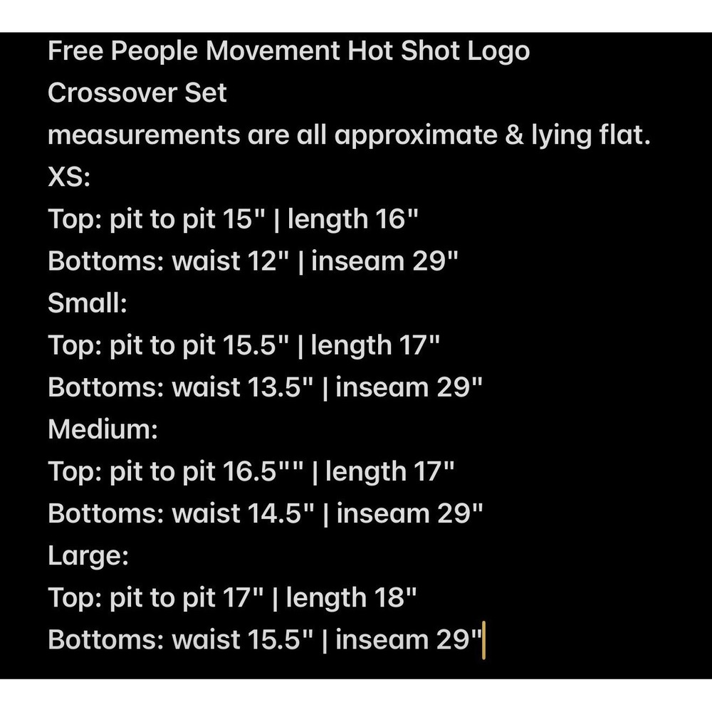 Free People Movement Hot Shot Logo Crossover Set Size Large Dark Shadow NWT - Picture 12 of 12
